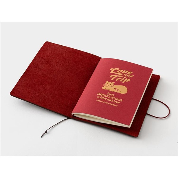 【限定】トラベラーズノート パスポートサイズ ラブアンドトリップ レッド 本体 Books Kinokuniya: 【15371006】トラベラーズノート パスポートサイズ
