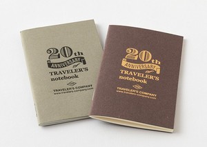 Books Kinokuniya: TRAVELER'S notebook Card Size Brown 20th