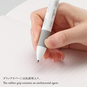 STALOGY 4-Function Pen (White) - Mechanical Pencil & Ballpoint Pen With Black, Blue, Red Ink