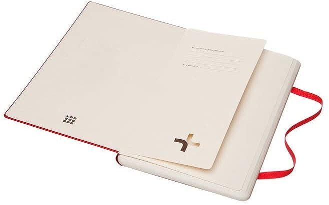 Moleskine Smrt Wrtng Scrlt Red Tblt Lrg : Moleskine