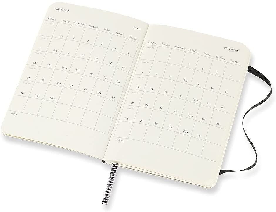 紀伊國屋網路書店 Moleskine Classic 12 Month 2022 Weekly Horizontal Planner