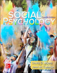 Social Psychology 第12版 Books Kinokuniya: Social Psychology (12th UNBND) / Myers, David G