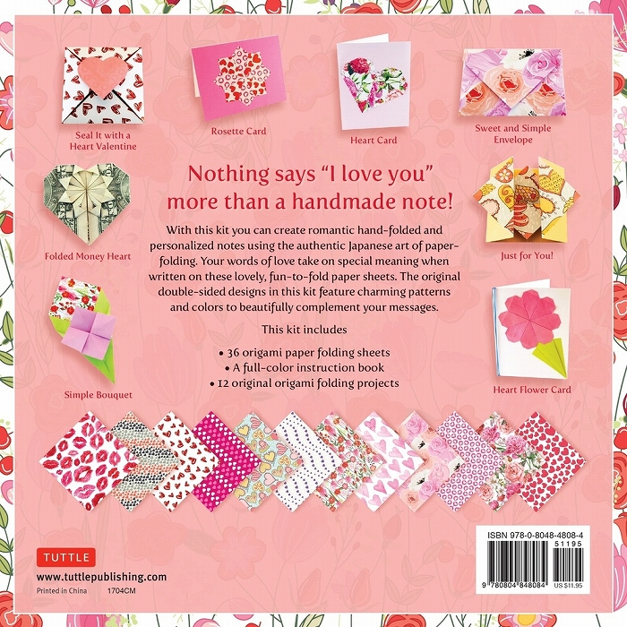 Books Kinokuniya Origami Love Notes Kit Romantic Handfolded Notes