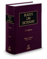 Books Kinokuniya: Black's Law Dictionary : Standard Edition