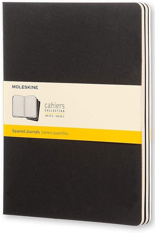 Books Kinokuniya Moleskine Cahier Journal Soft Cover Extra Large (7.5 × 9.5 in.) Squared