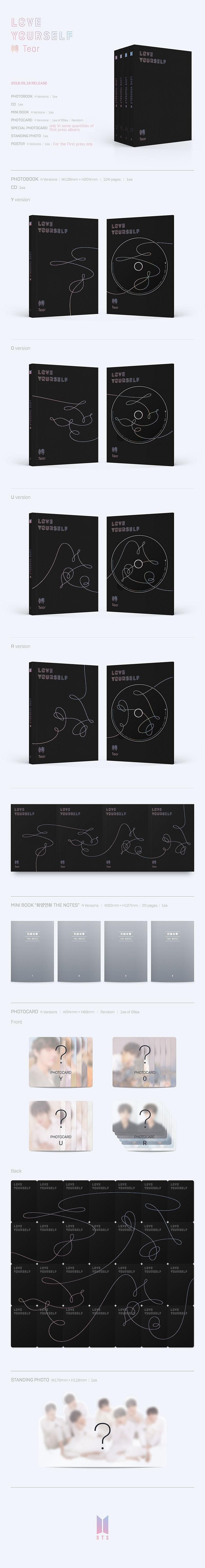 Books Kinokuniya: BTS - 3rd Album: Love Yourself: 'Tear' [U